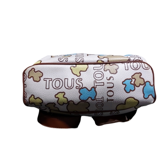 Tous Leather Backpack White/Multicolor  EUC - Picture 11 of 15